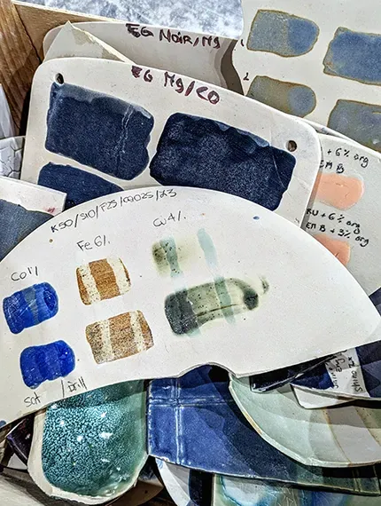 Emaux créés à l'atelier l'Element Terre