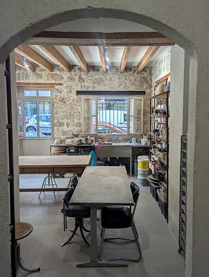 l'atelier de cours et création - l'élément terre