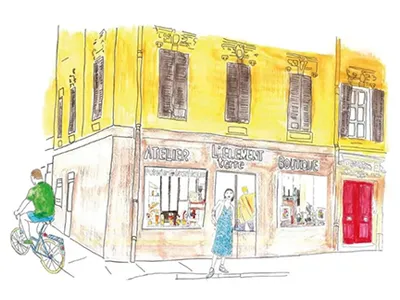 Illustration de @loic_alsina Illustration de l'Atelier l'Element Terre à Nice au 58 rue Dabray